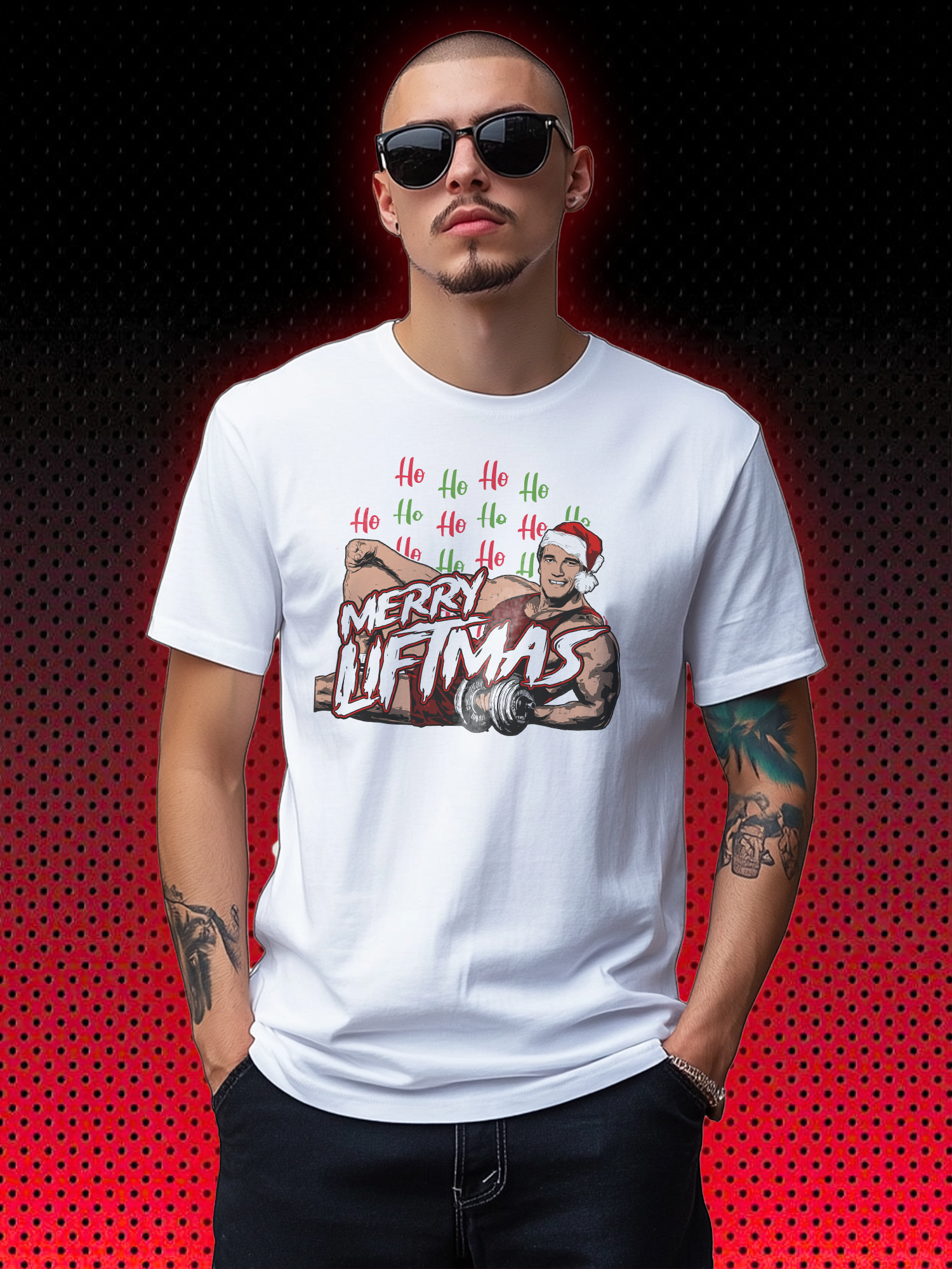 MERRY LIFTMAS  | ARNOLD SCHWARZENEGGER | T-SHIRT