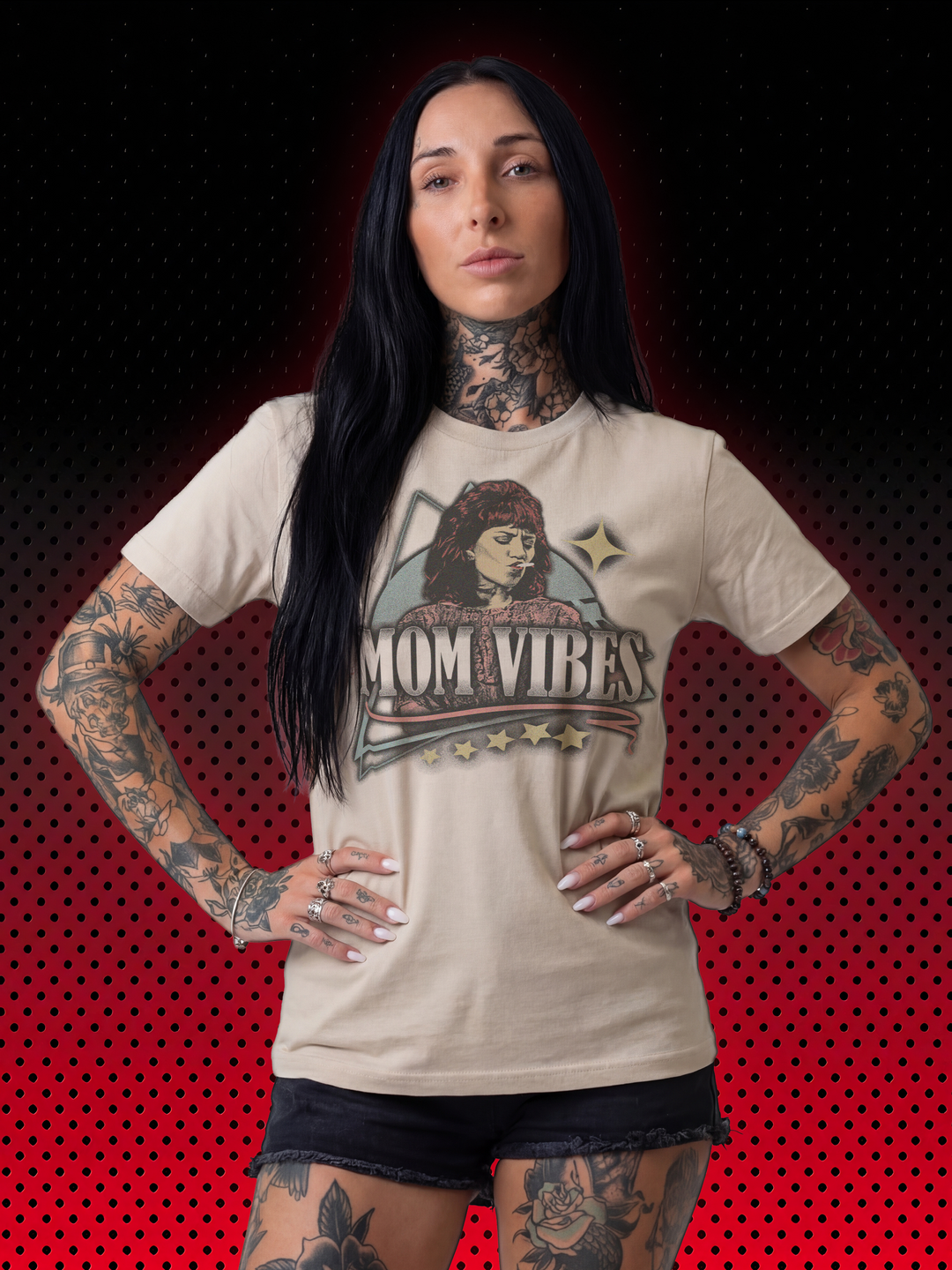 MOM VIBES | FRAUEN T-SHIRT - DRAMAMONKS