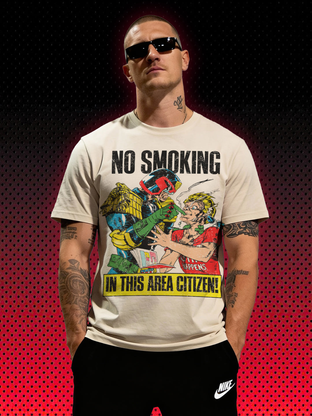 NO SMOKING JUDGE DREDD | T-SHIRT
