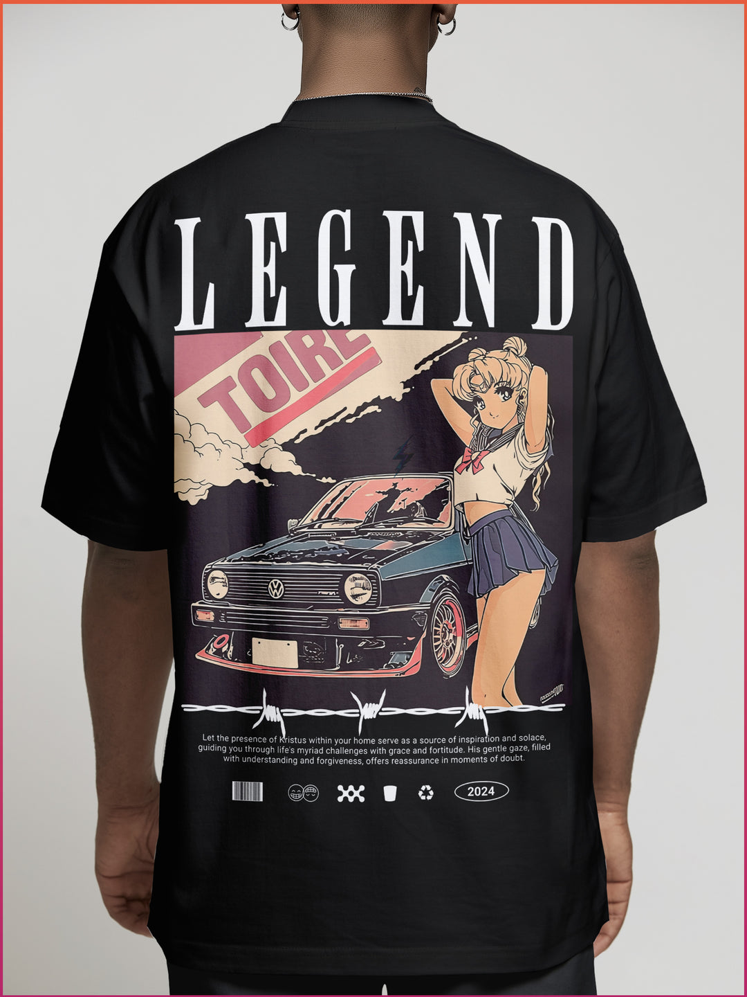 GOLF GTI TUNING SAILOR MOON | Oversized Shirt