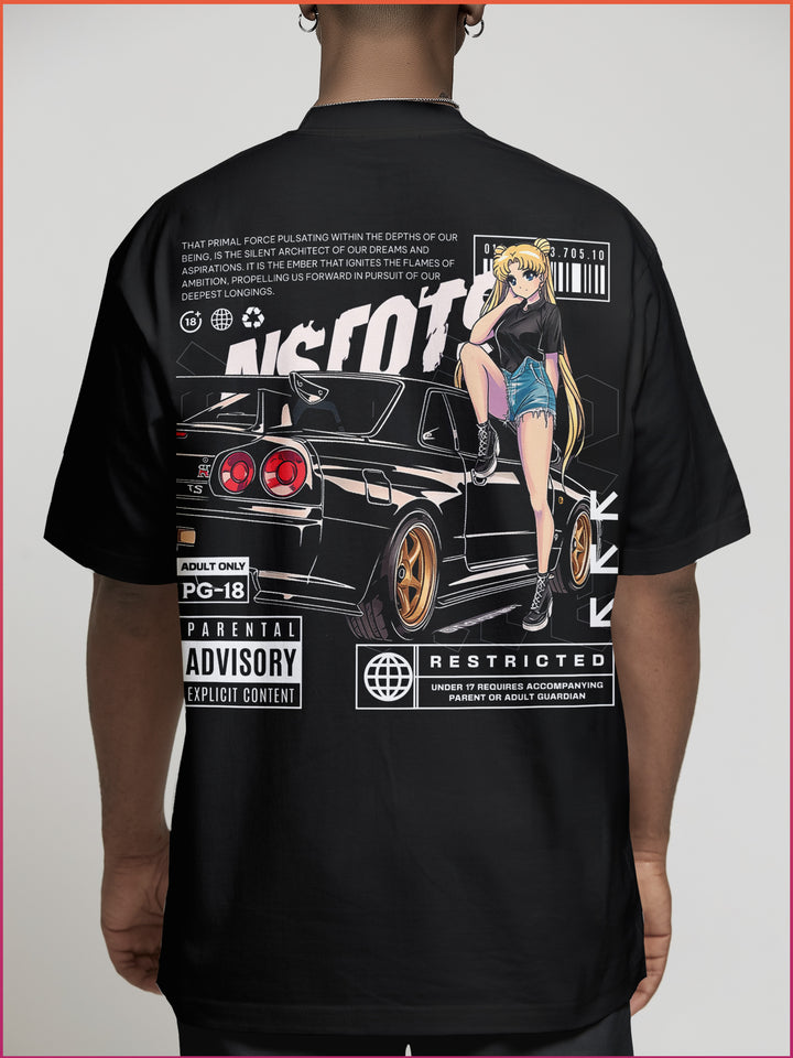 NISSAN GTR X SAILOR MOON | Oversized Shirt