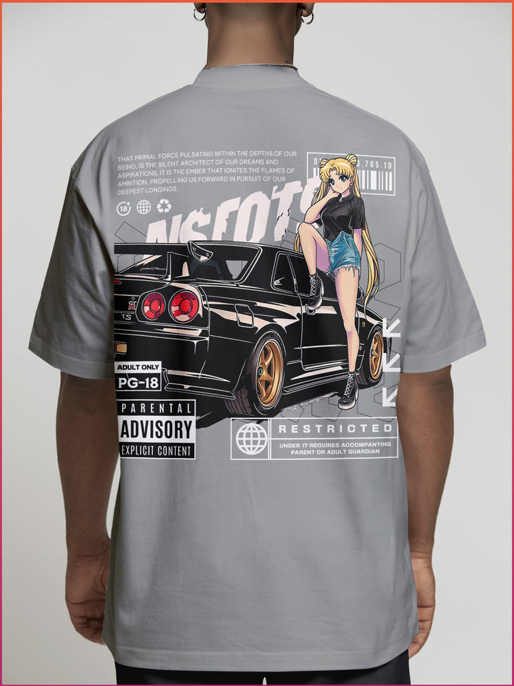 NISSAN GTR X SAILOR MOON | Oversized Shirt