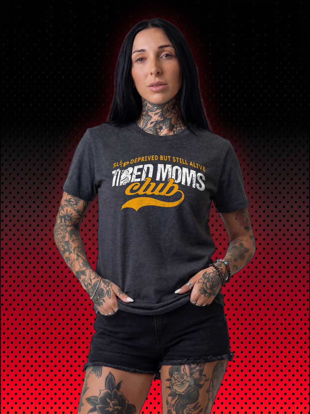 TIRED MOMS CLUB | FRAUEN T-SHIRT zum Muttertag - DRAMAMONKS