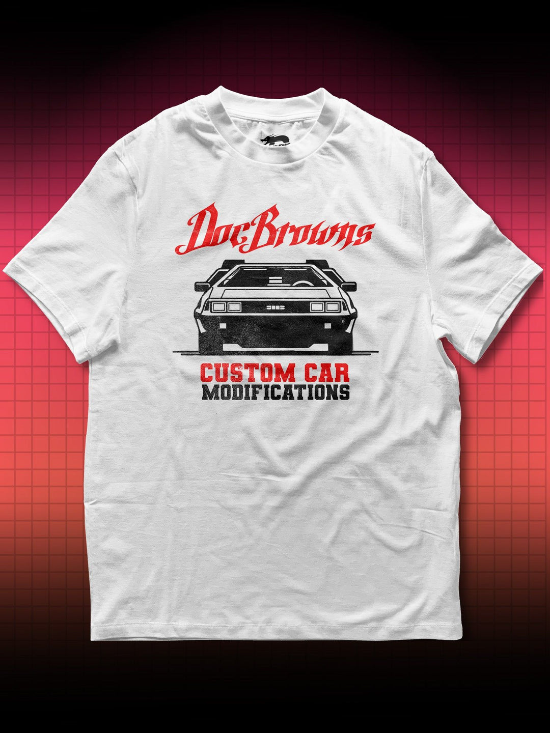 DOC BROWNS CUSTOM CAR MODIFICATIONS | BACK TO THE FUTURE - ZURÜCK IN DIE ZUKUNFT -MICHAEL J FOX | T-SHIRT - DRAMAMONKS