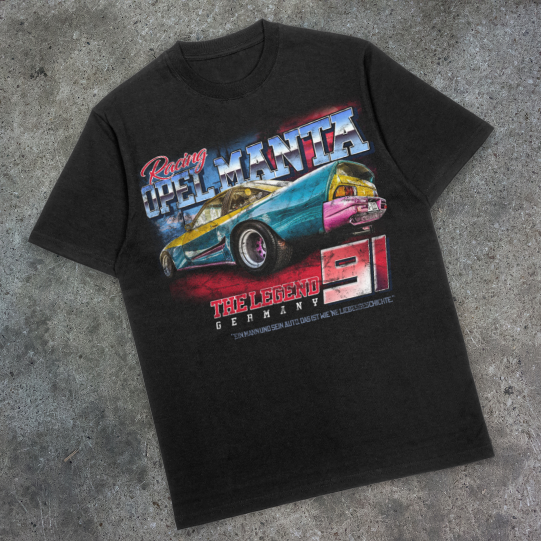 GERD MANTA MANTA CULT CAR OPEL | RETRO CAR AUTO TUNING GERMANY | T-SHIRT