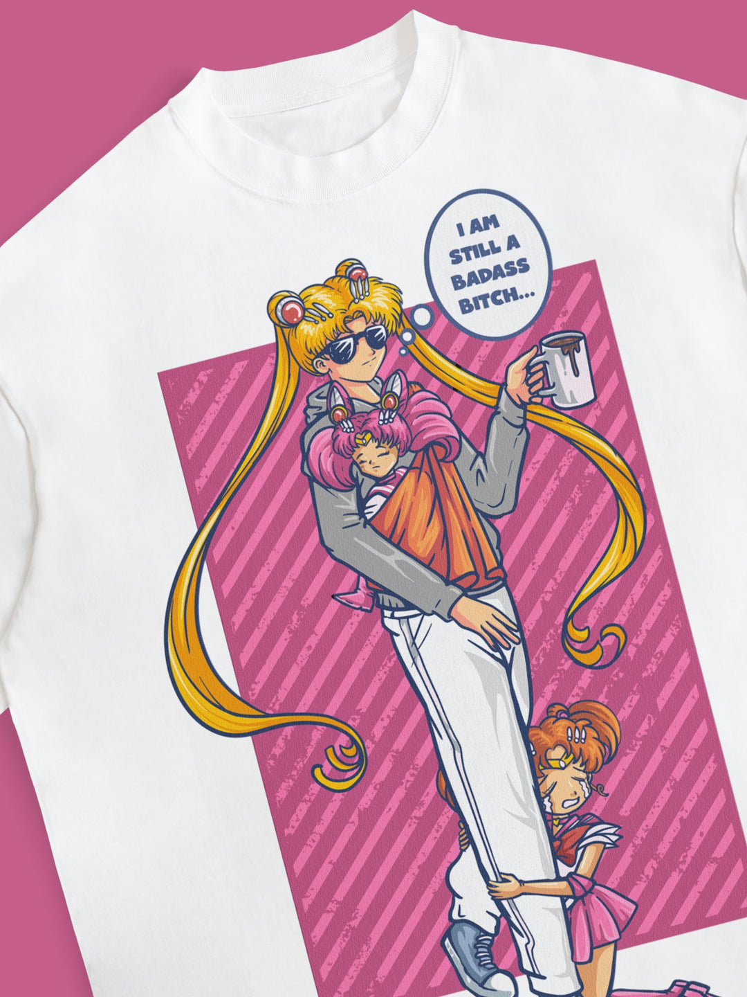 BADASS B#TCH SAILOR MOON | Oversized Shirt