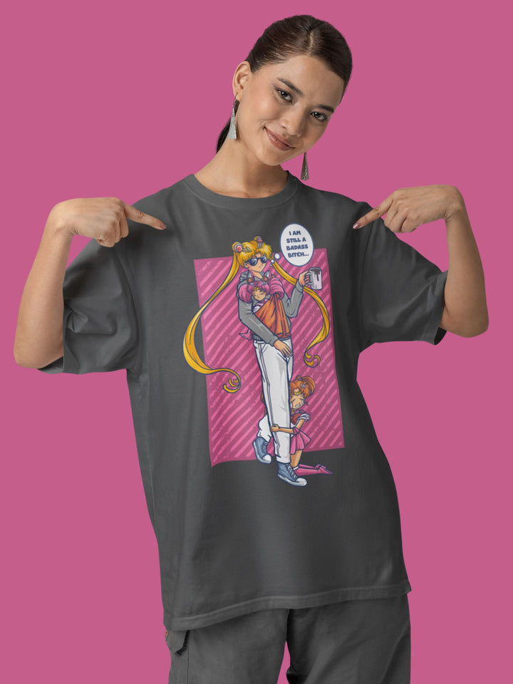 BADASS B#TCH SAILOR MOON | Oversized Shirt