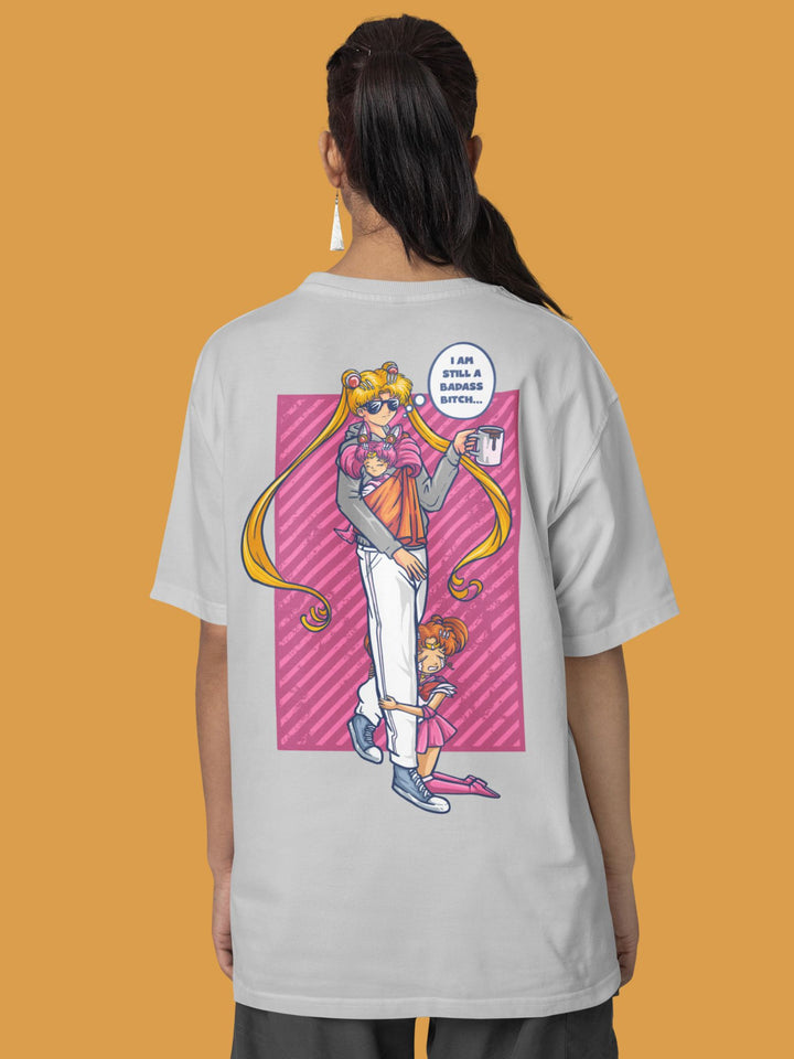 BADASS B#TCH SAILOR MOON | Backprint Oversized Shirt