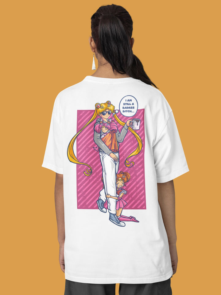 BADASS B#TCH SAILOR MOON | Backprint Oversized Shirt