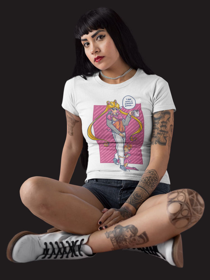 BADASS B#TCH SAILOR MOON | DAMEN T-SHIRT