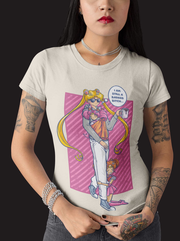 BADASS B#TCH SAILOR MOON | DAMEN T-SHIRT