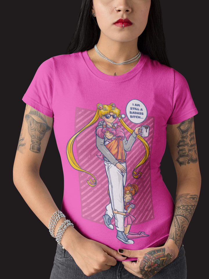 BADASS B#TCH SAILOR MOON | DAMEN T-SHIRT