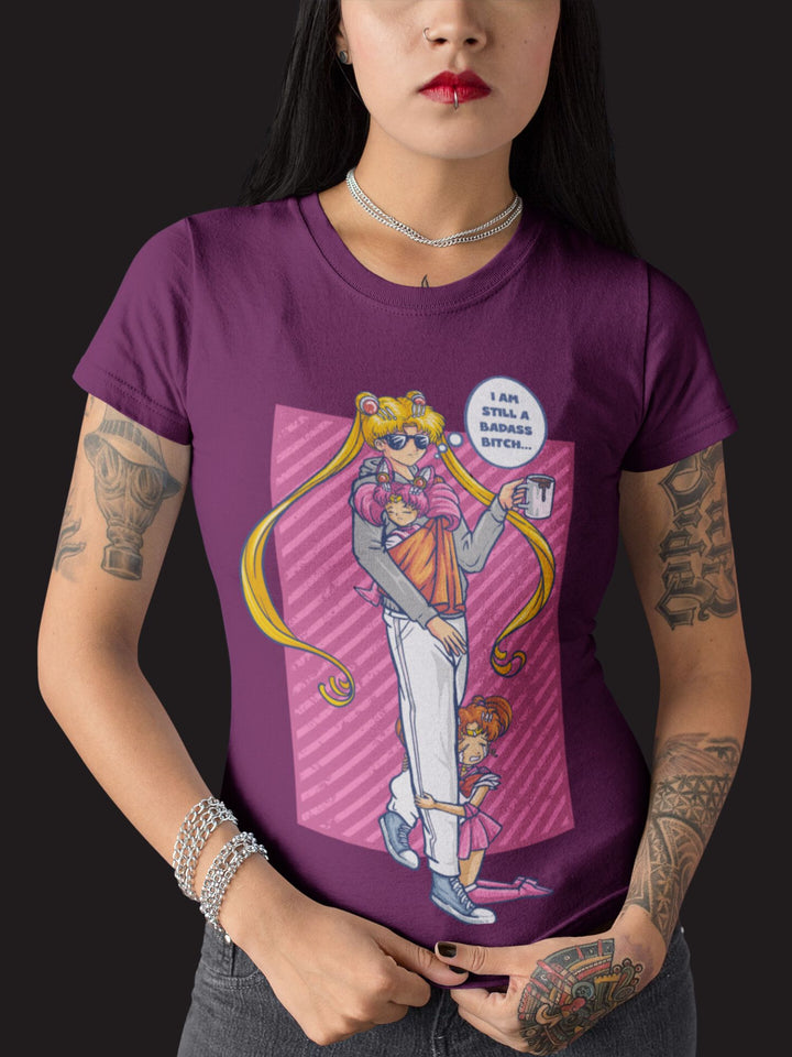 BADASS B#TCH SAILOR MOON | DAMEN T-SHIRT