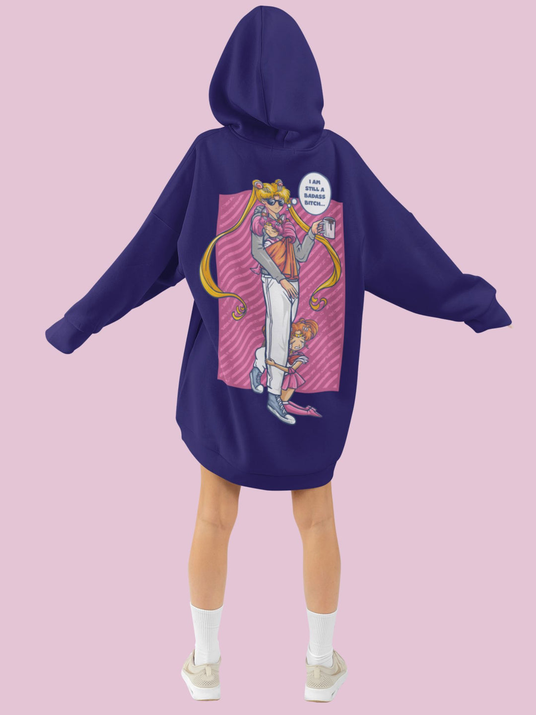 BADASS B#TCH SAILOR MOON | Backprint Hoodie