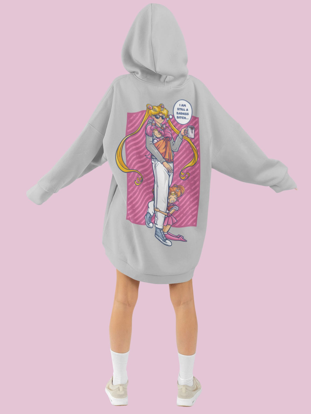 BADASS B#TCH SAILOR MOON | Backprint Hoodie