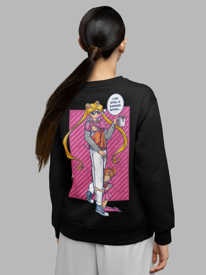 BADASS B#TCH SAILOR MOON | Backprint Sweatshirt