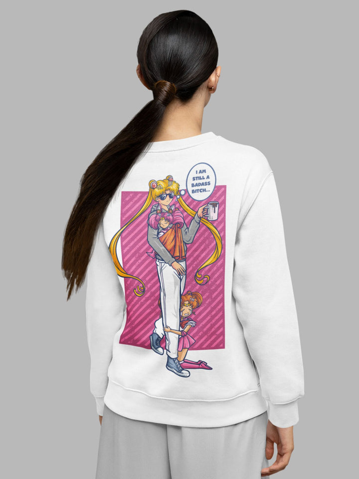 BADASS B#TCH SAILOR MOON | Backprint Sweatshirt