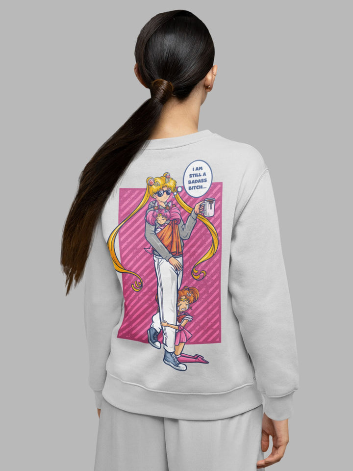 BADASS B#TCH SAILOR MOON | Backprint Sweatshirt