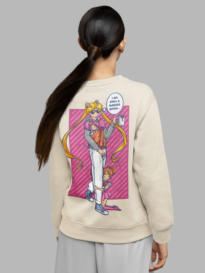 BADASS B#TCH SAILOR MOON | Backprint Sweatshirt