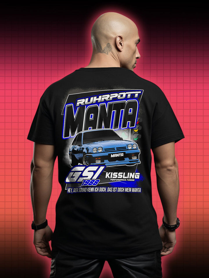 GERD MANTA MANTA KULTAUTO OPEL | RETRO CAR AUTO TUNING GERMANY | T-SHIRT - DRAMAMONKS