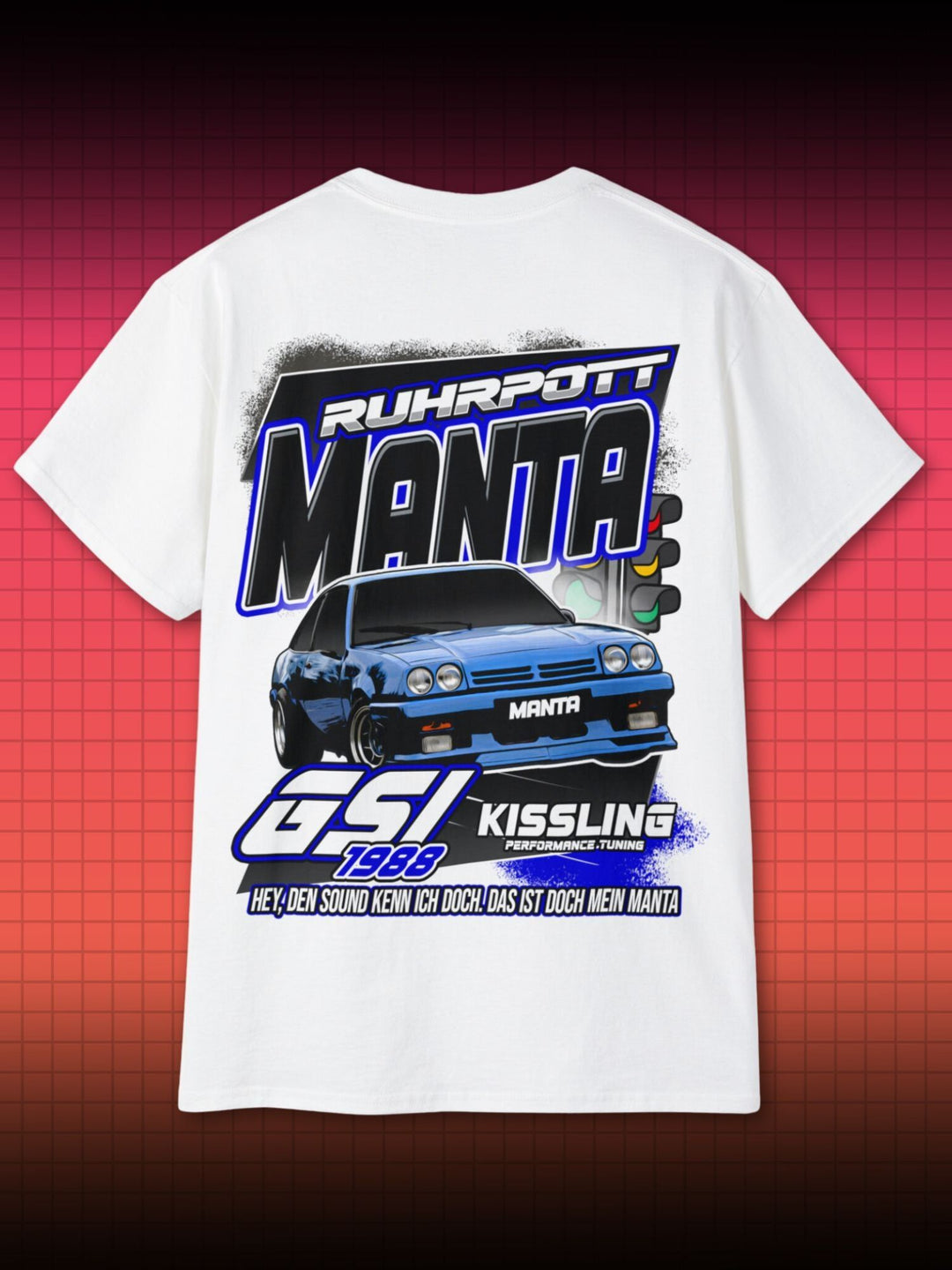 GERD MANTA MANTA KULTAUTO OPEL | RETRO CAR AUTO TUNING GERMANY | T-SHIRT - DRAMAMONKS