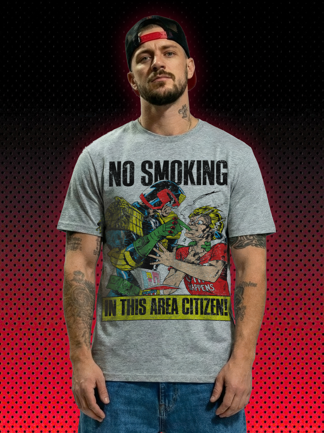 NO SMOKING JUDGE DREDD | T-SHIRT