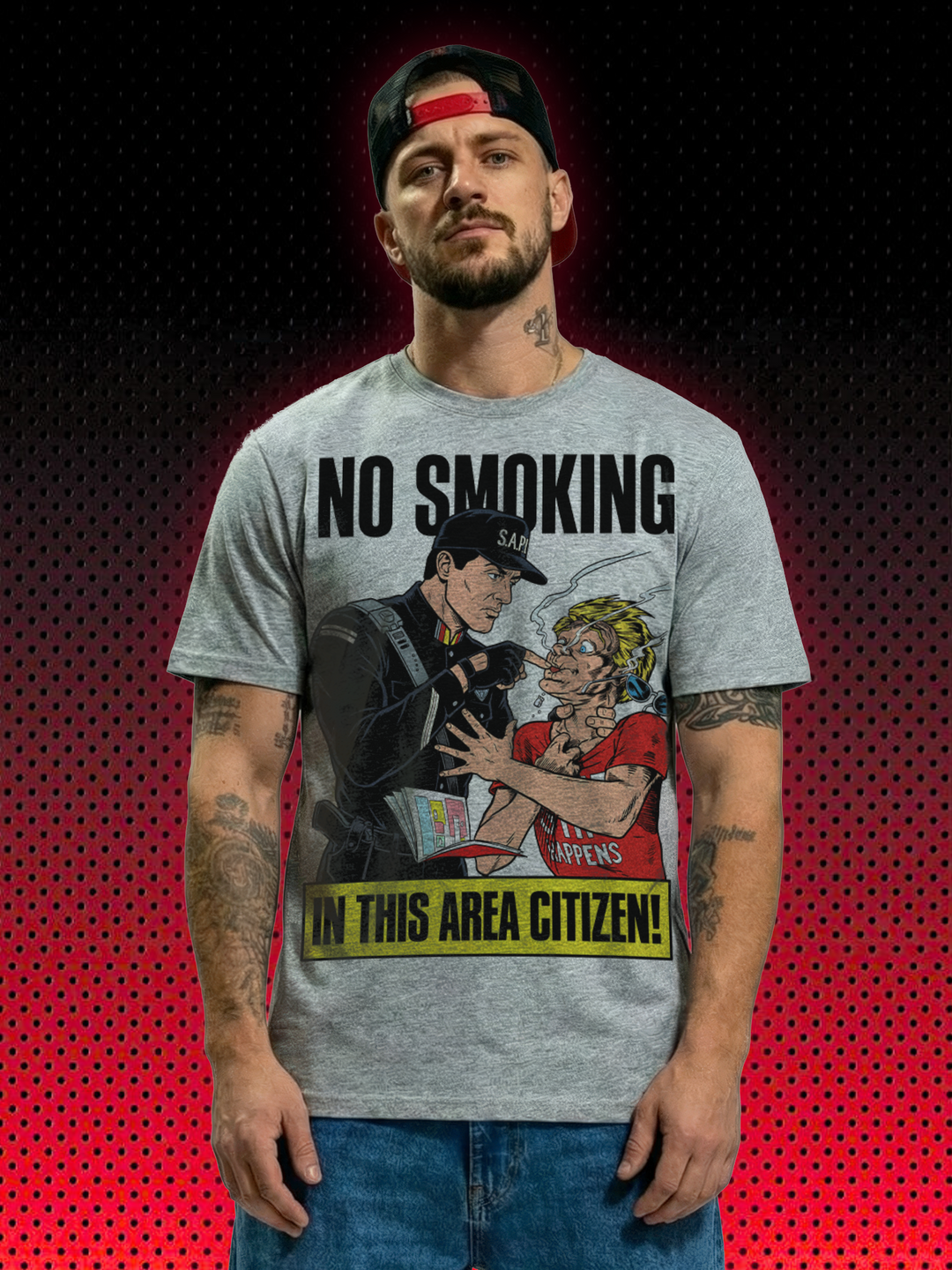 NO SMOKING DEMOLITION MAN| T-SHIRT