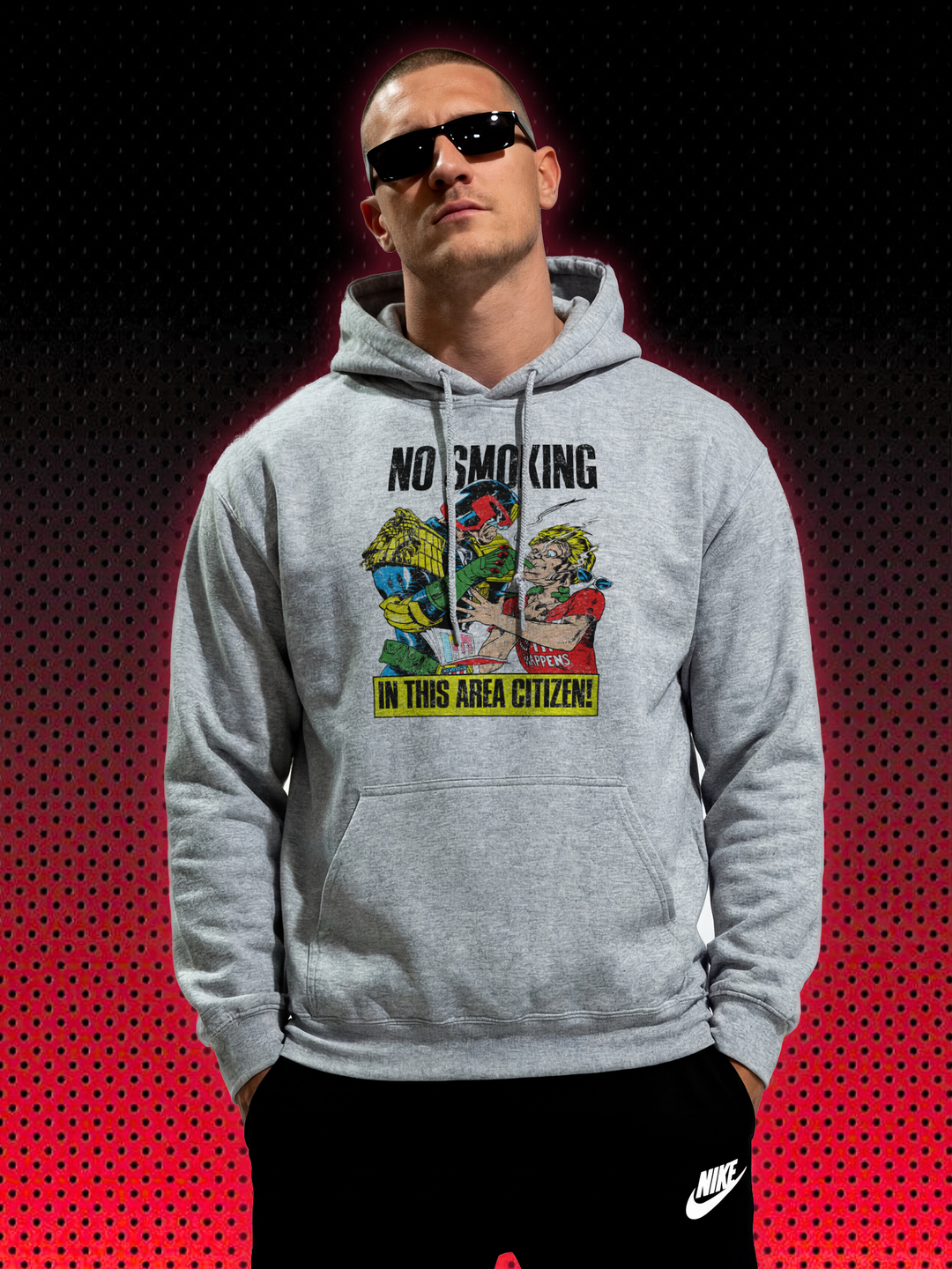NO SMOKING ALLOWED JUDGE DREDD | SWEATSHIRT & HOODIE