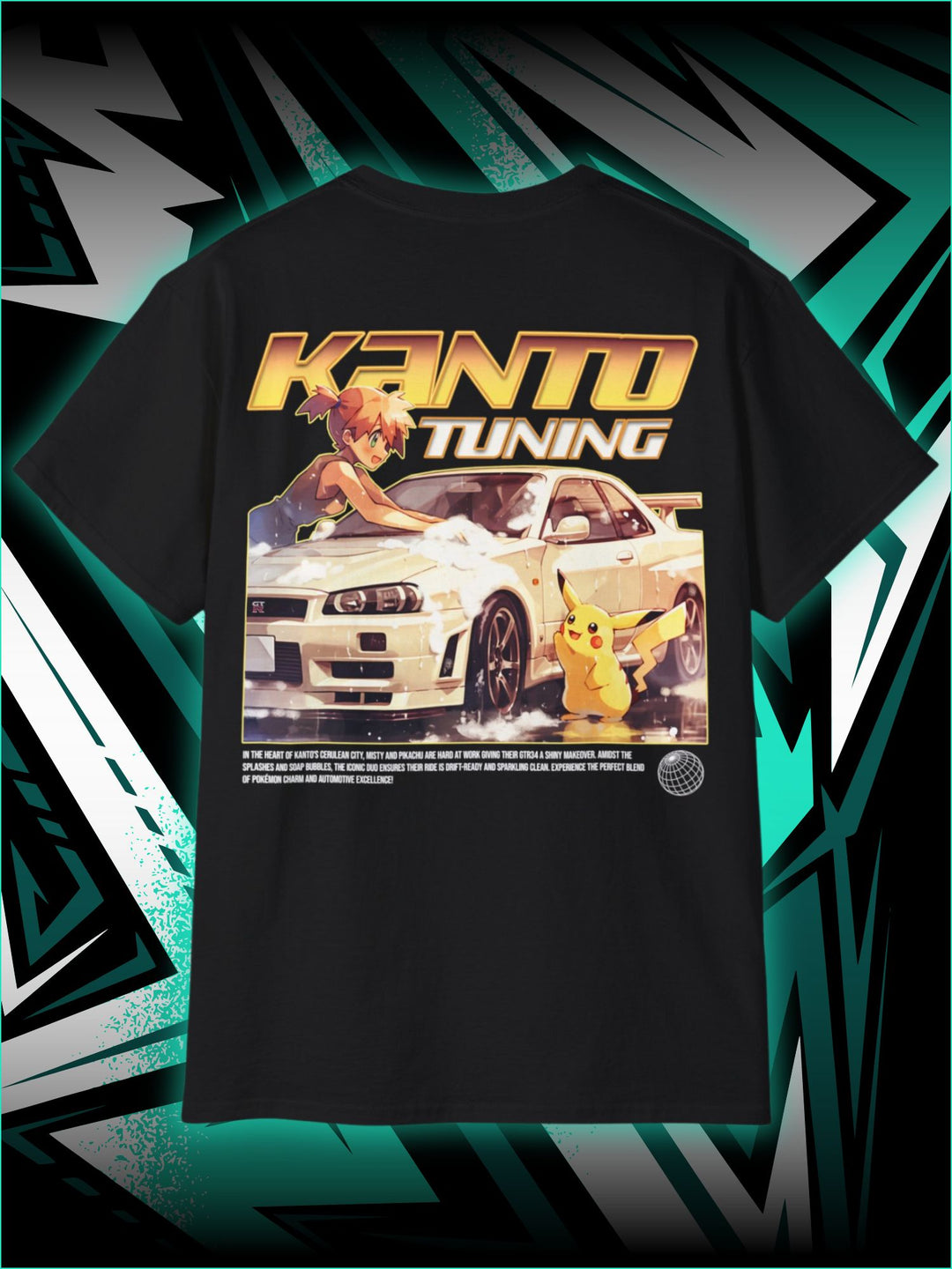 NISSAN SKYLINE GTR | KANTO TUNING POKEMON | T-SHIRT