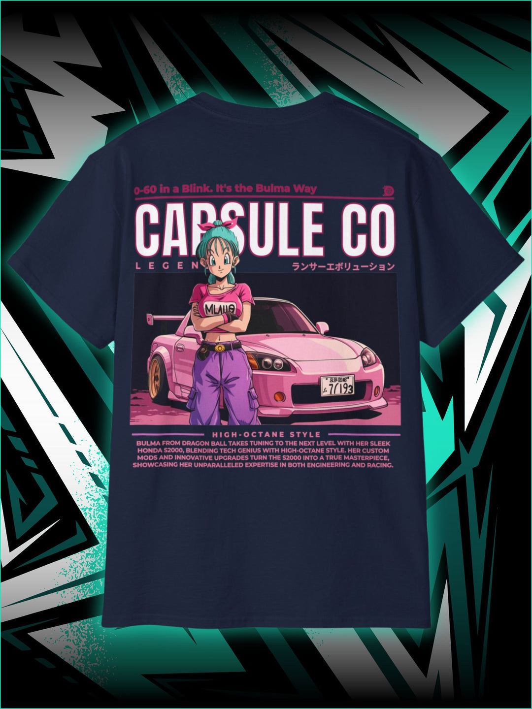 S2000 HONDA | BULMA DRAGONBALL | T-SHIRT