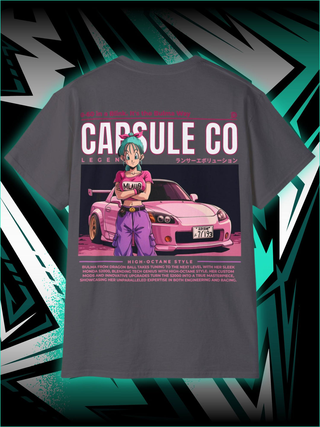 S2000 HONDA | BULMA DRAGONBALL | T-SHIRT