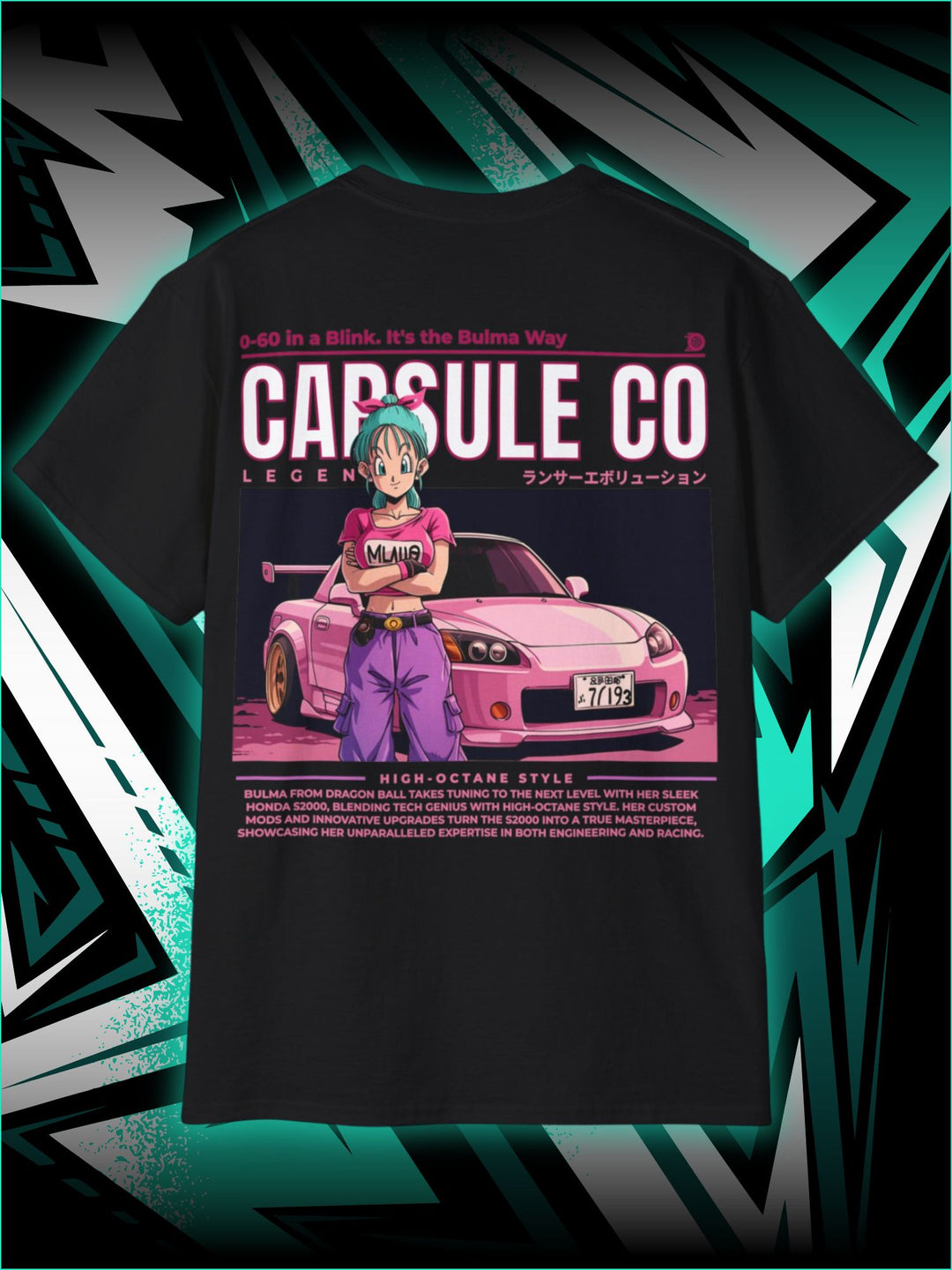 S2000 HONDA | BULMA DRAGONBALL | T-SHIRT