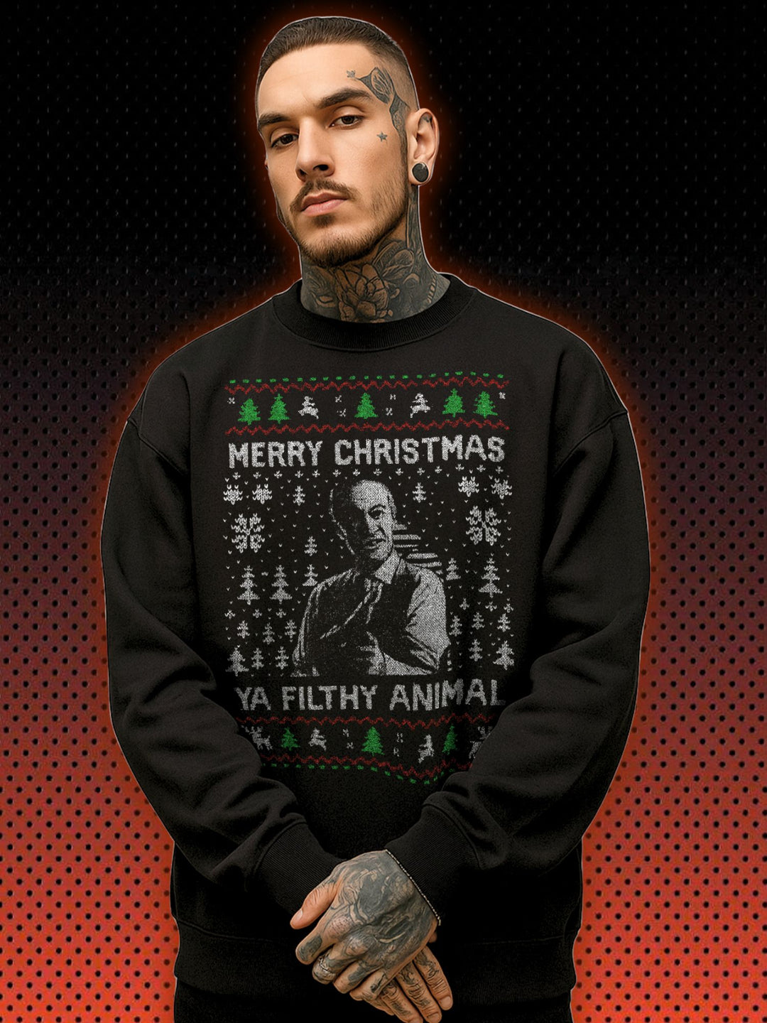 HOME ALONE XMAS SWEATER – YA FILTHY ANIMAL EDITION | SWEATSHIRT