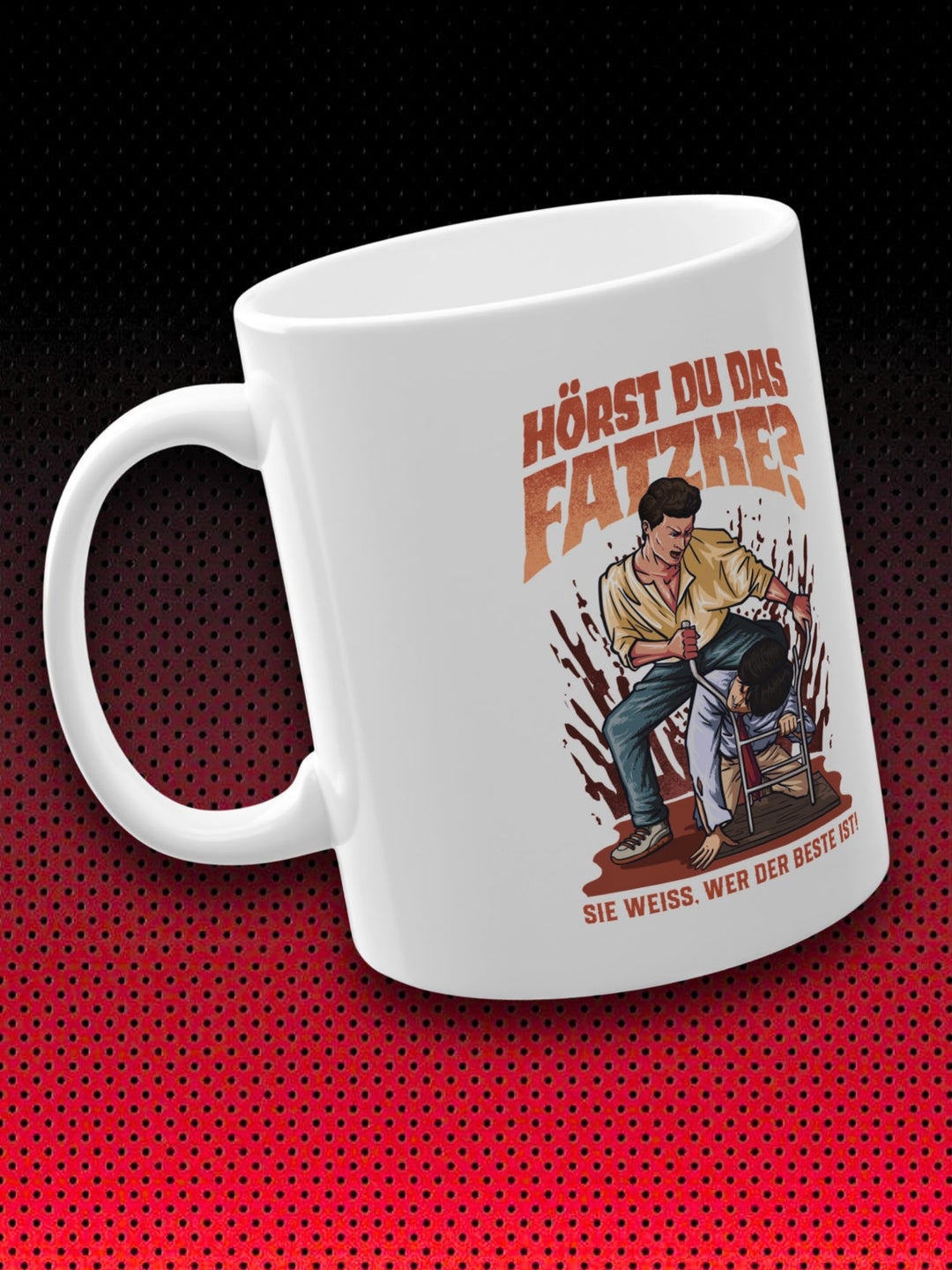 HÖRST DU DAS FATZKE? | DEAN STERNSCHNUPPE REMSEY KARATE TIGER NO RETREAT NO SURRENDER JCVD | TASSE
