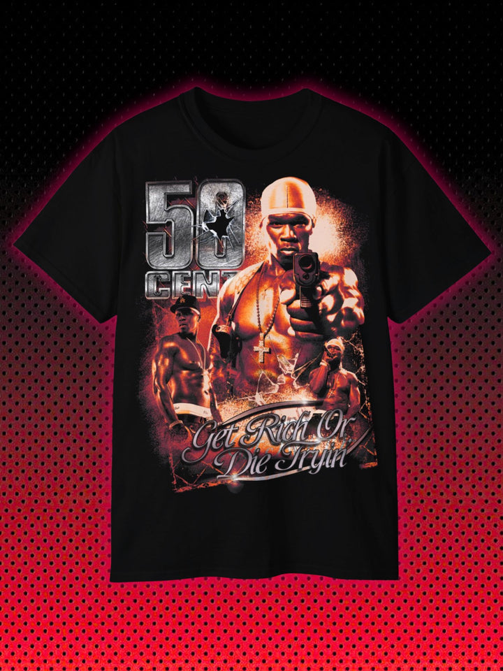 50 CENT GET RICH OR DIE TRYIN' | 90s 2000s HIPHOP RAP | UNISEX T-SHIRT