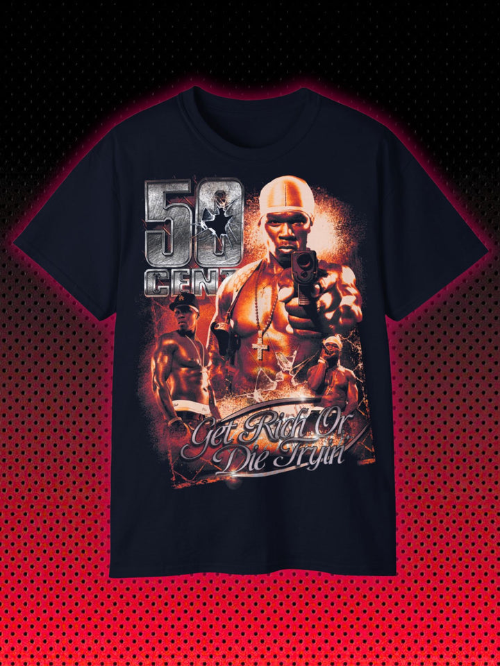 50 CENT GET RICH OR DIE TRYIN' | 90s 2000s HIPHOP RAP | UNISEX T-SHIRT