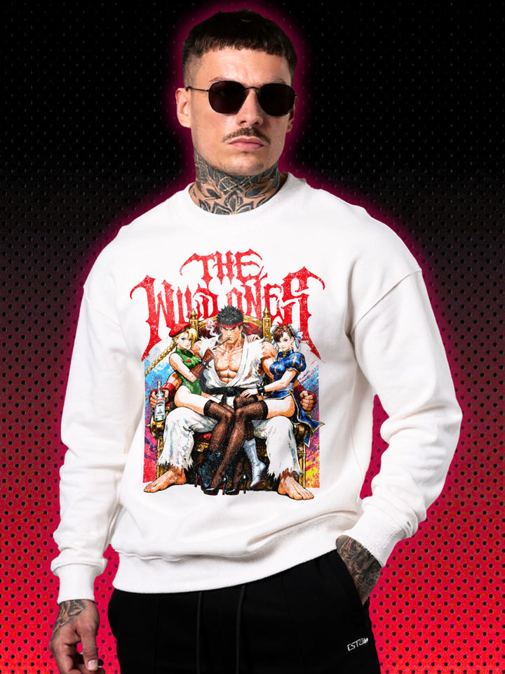 THE WILD ONES STREET FIGHTER RYU CHUN-LI CAMMY | SWEATSHIRT