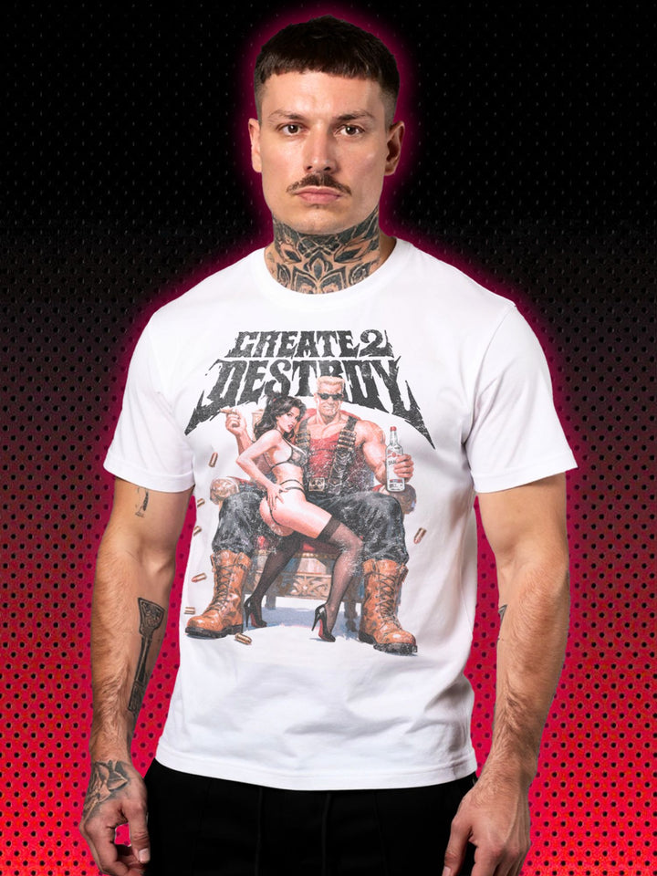 CREATE 2 DESTROY DUKE NUKEM | VINTAGE T-SHIRT