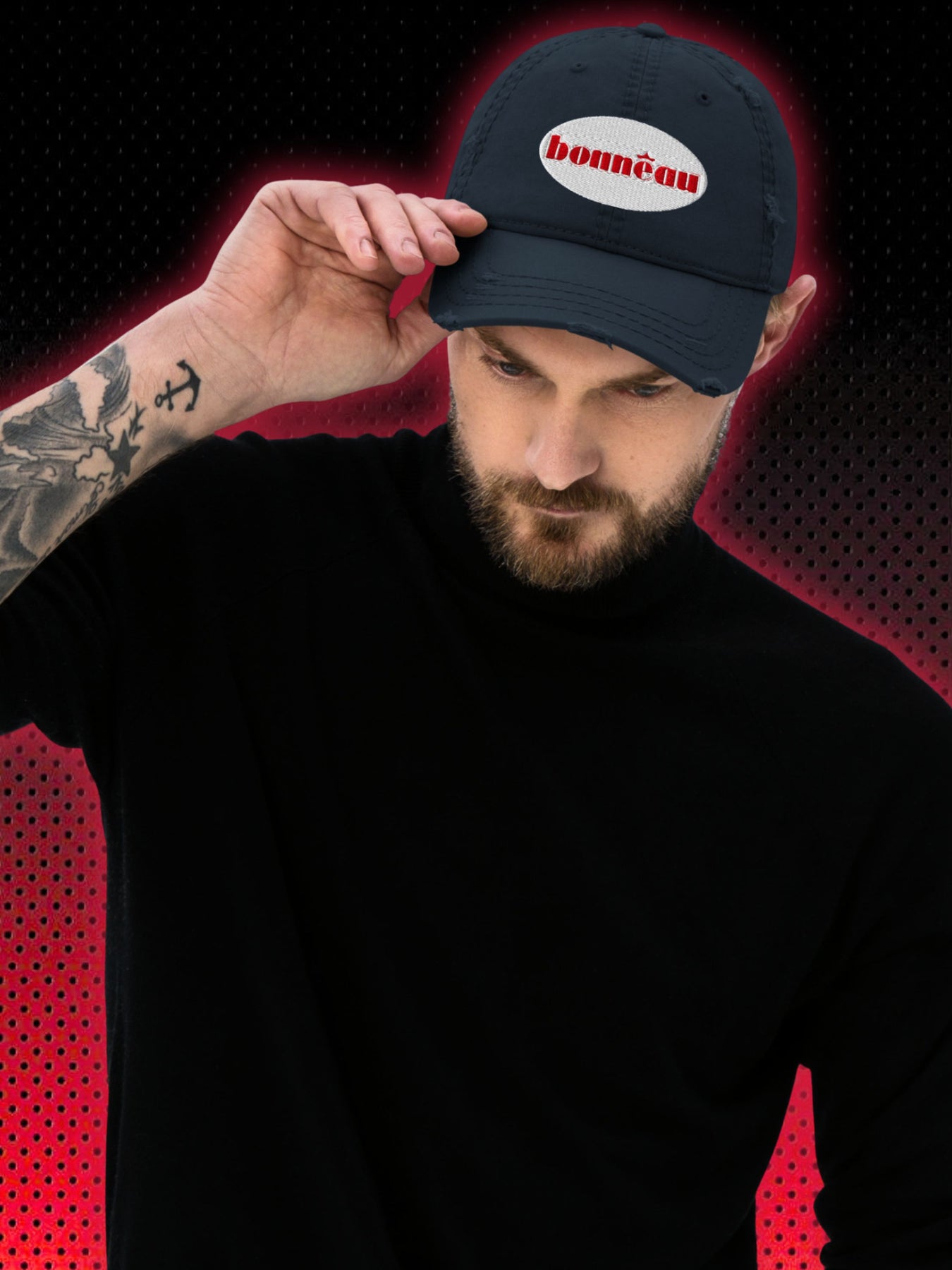 Bonneau Lincoln Hawk Hat Unisex One Size Cap Navy Bonneau Lincoln Hawk Hat Unisex One Size Cap Navy
