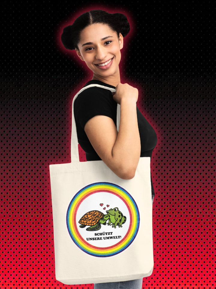 PLUS - NETTO - FROSCH KÜSST SCHILDKRÖTE | 90ER KULT | TRAGETASCHE & T-SHIRT