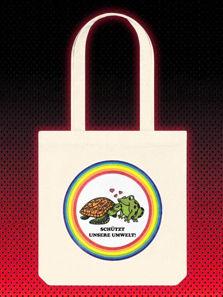 PLUS - NETTO - FROSCH KÜSST SCHILDKRÖTE | 90ER KULT | TRAGETASCHE & T-SHIRT