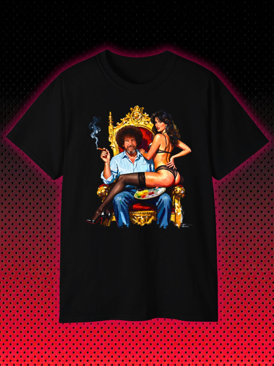 BOB ROSS THE KING OF CANVAS ART | VINTAGE T-SHIRT