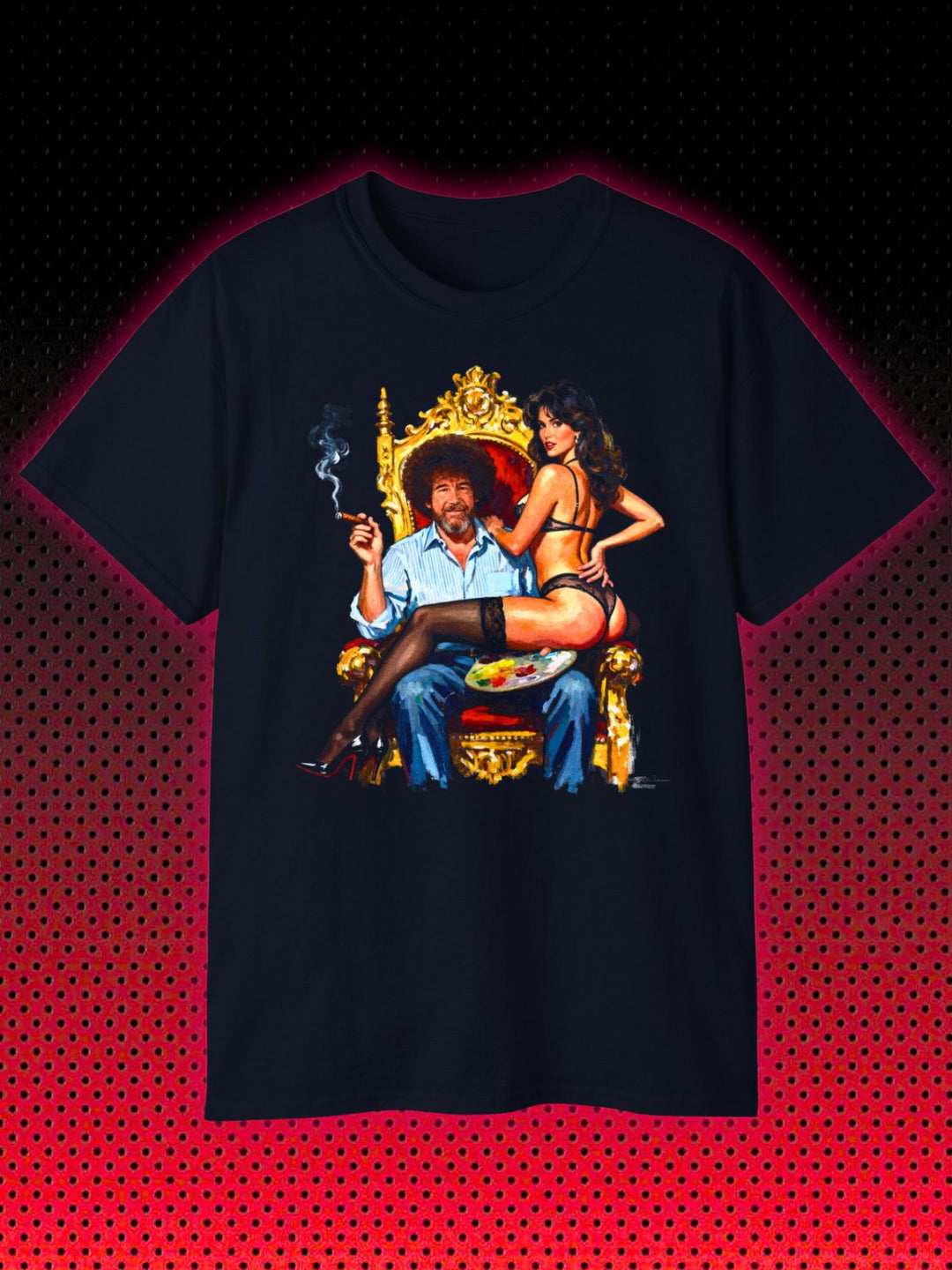BOB ROSS THE KING OF CANVAS ART | VINTAGE T-SHIRT