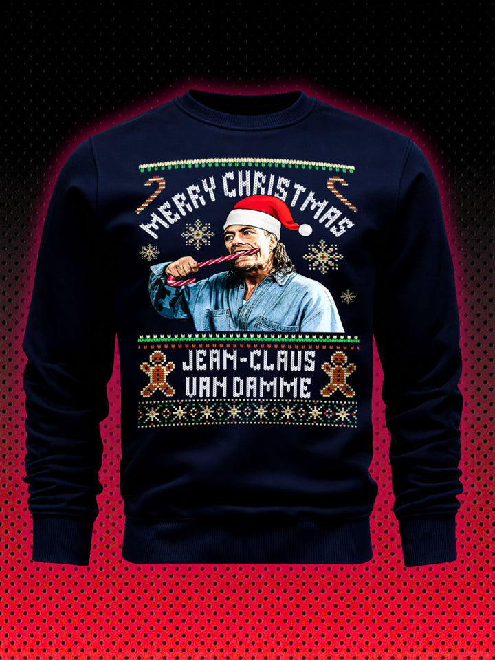 JEAN CLAUS VAN DAMME MERRY CHRISTMAS JEAN CLAUDE JCVD | XMAS SWEATSHIRT