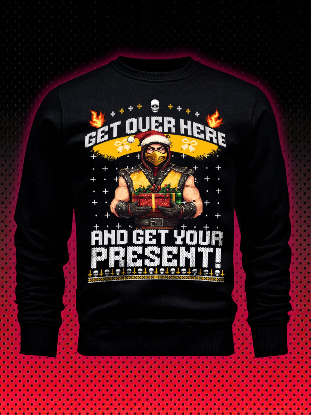 UGLY MORTAL KOMBAT CHRISTMAS SWEATER | SCORPION | SWEATSHIRT