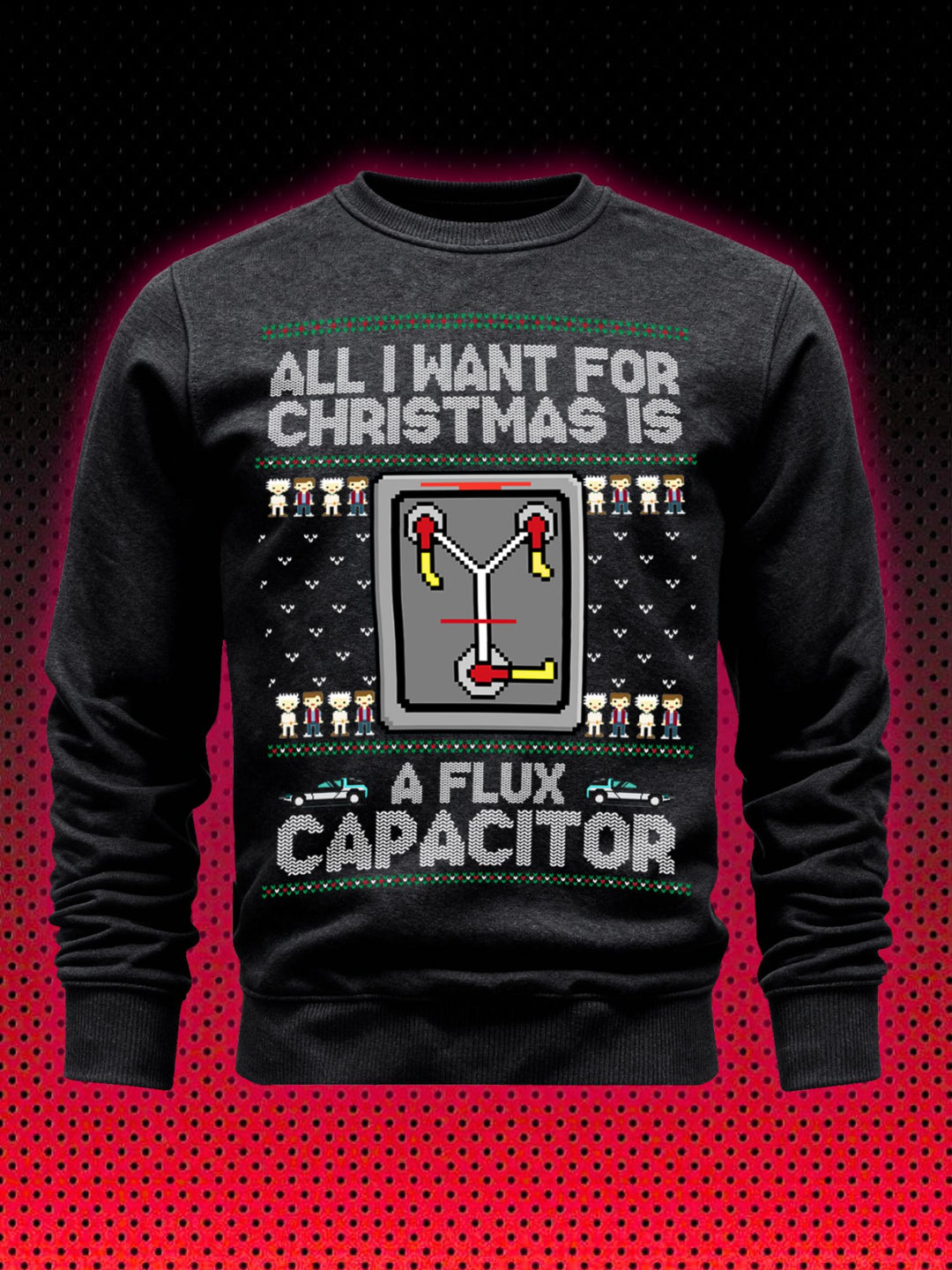 UGLY CHRISTMAS SWEATER ZURÜCK IN DIE ZUKUNFT | FLUX CAPACITOR BACK TO THE FUTURE | SWEATSHIRT