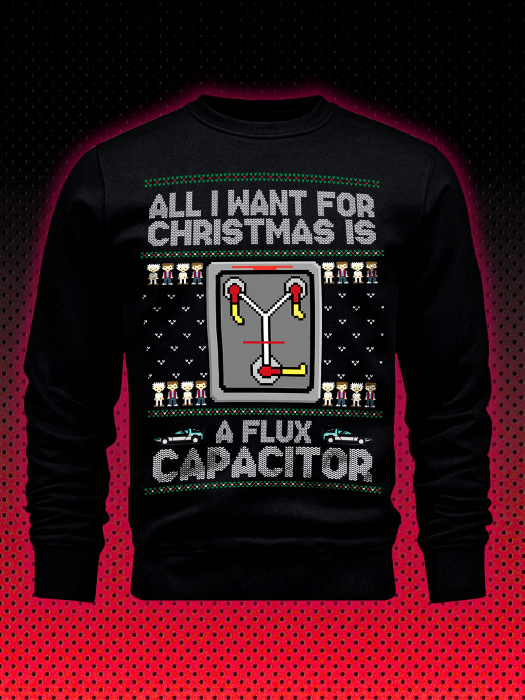 UGLY CHRISTMAS SWEATER ZURÜCK IN DIE ZUKUNFT | FLUX CAPACITOR BACK TO THE FUTURE | SWEATSHIRT
