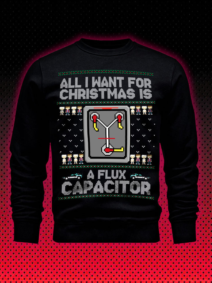 UGLY CHRISTMAS SWEATER ZURÜCK IN DIE ZUKUNFT | FLUX CAPACITOR BACK TO THE FUTURE | SWEATSHIRT