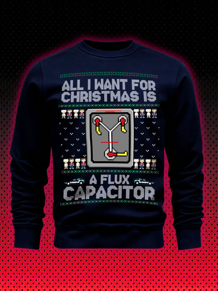 UGLY CHRISTMAS SWEATER ZURÜCK IN DIE ZUKUNFT | FLUX CAPACITOR BACK TO THE FUTURE | SWEATSHIRT
