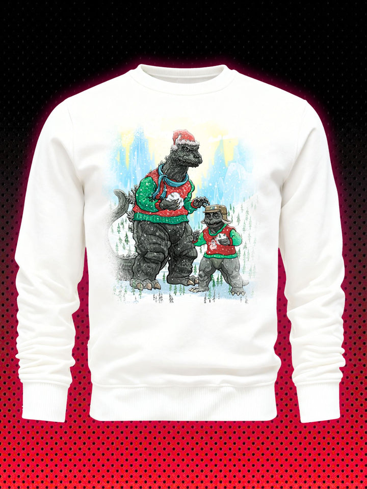 UGLY CHRISTMAS SWEATER GODZILLA | SWEATSHIRT